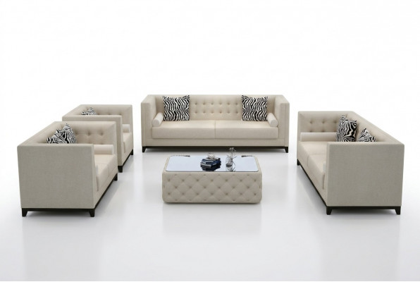 Soffagarnitur Garniture Set Design Sofa Polster Couche Lieder 3 2 Sëtzer