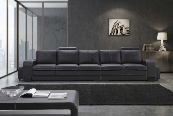 Design Polster Luxus Sëtz Sofa Canapé Lieder Textil Sofa 5 Sëtzer Fënnef Sëtzer xlmoebel