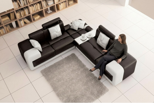Canapé Eckcouch L-Form Couch Garnitur Déngtem Canapé Wohnlandschaft