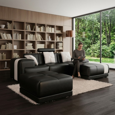 Eckcouch Eckgarnitur L-Form Sofa Ecksofa Garnitur Dekorativ Polster Canapé