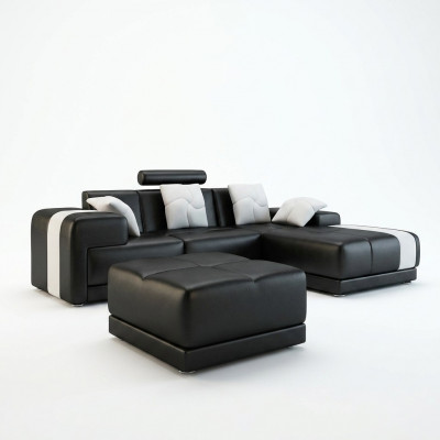 Eckcouch Eckgarnitur L-Form Sofa Ecksofa Garnitur Dekorativ Polster Canapé