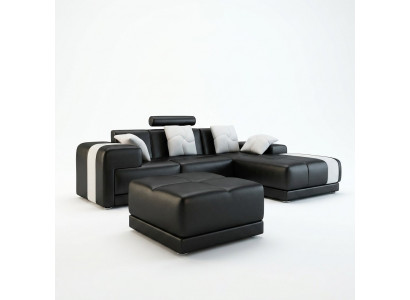 Eckcouch Eckgarnitur L-Form Sofa Ecksofa Garnitur Dekorativ Polster Canapé