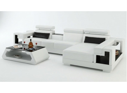 L-Form Sofa Canapé Polster Garnitur Wohnlandschaft Design Ecksofa Lieder