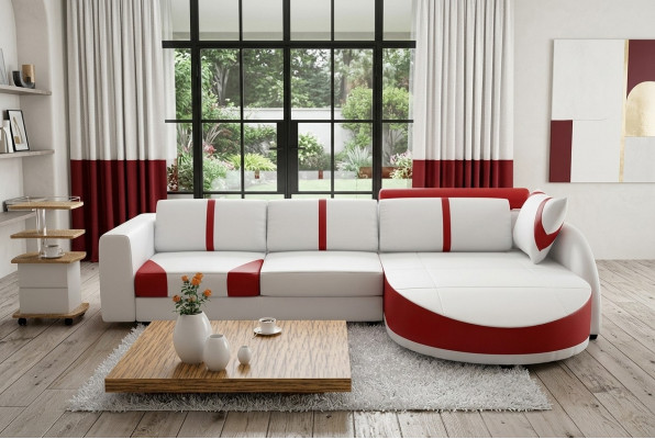 Eckcouch Eckgarnitur L-Form Sofa Ecksofa Dekorativ Garnitur Polster Couch