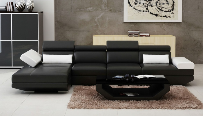 Liederkanapé L-Form Couch Wunnlandschaft Eckkanapé Garnitur Design Modern