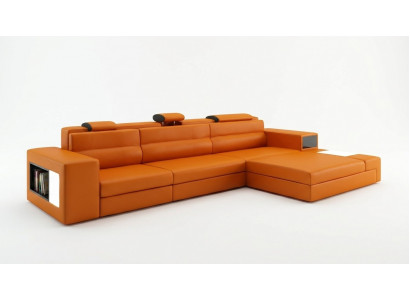 Designer Sofa Canapé Garnitur Ecksofa mat Hocker Wunnlandschaft Polster.