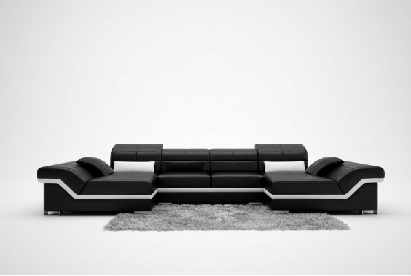 Eckcouch Canapé Couchage Polstersëtz Wunnlandschaft Lieder Eck Garnitur U Form