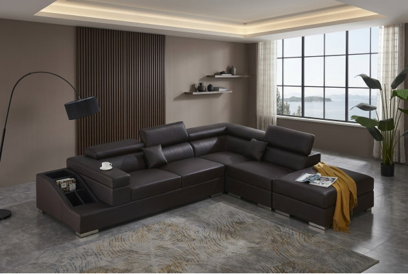 Modern Couch Eckgarnitur L-Form Polster Ecker Canapé Designer Sëtz Miwwelen