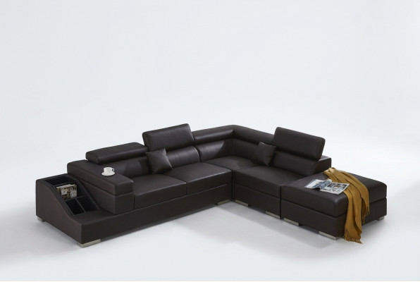 Modern Couch Eckgarnitur L-Form Polster Ecker Canapé Designer Sëtz Miwwelen