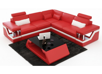 Couch Ecksofa Lieder Wunnlandschaft Garnitur Design Modern Sofa L-Form