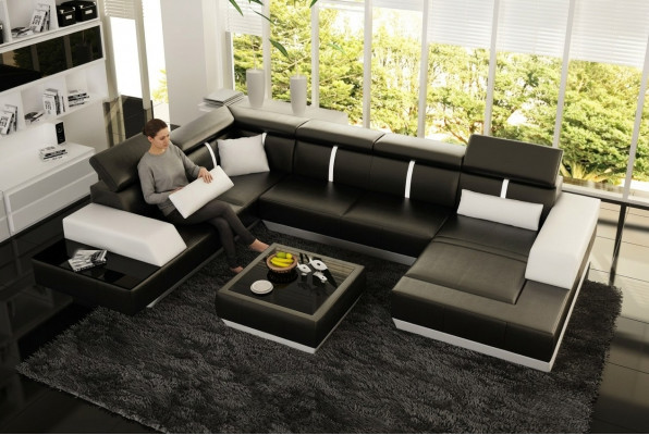 Sofa Wunnbausch Landschaft U Form Ecksofa Couch Garnitur Polster U Form