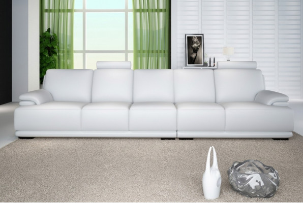 Sofa Sofagarnitur Canapé Eck Canapé XXL grouss laang Sofa 6 Sëtzplazen Canapéen