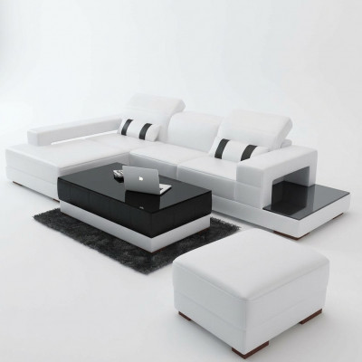 Eckcouch Couch Polster Wunnlandschaft Lieder Eck Sofagarnitur L Form mat Hocker