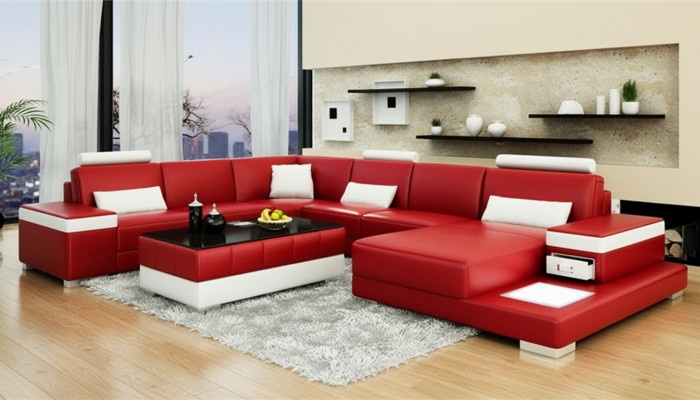 Designer Sofa Couch Ecksofa Luxus Polster Garnitur Wunnlandschaft U-Form Neit