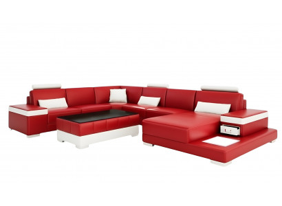 Designer Sofa Couch Ecksofa Luxus Polster Garnitur Wunnlandschaft U-Form Neit