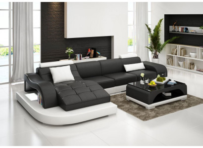 Eckcouch Ledersofa Couch Polstereck Sëtzwunnlandschaft Garnitur L-Form