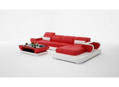 Ecksofa Sofagarnitur Lieder Sofa Eck Polster Hocker Set Rout Designer Kanapé Nei