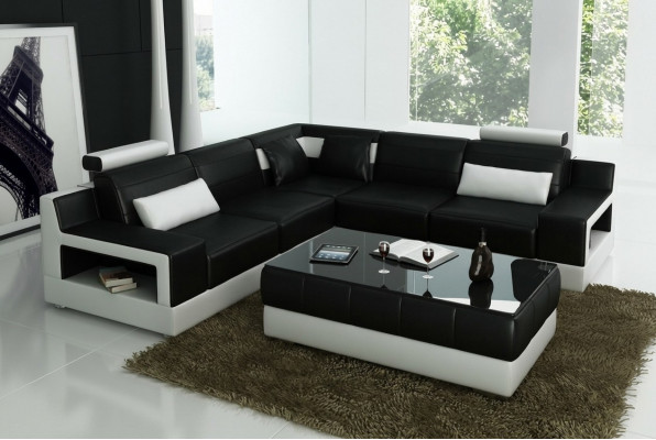 Designer Garnitur Sofa Canapé Ecksofa mat Hocker Wunnlandschaft Polster