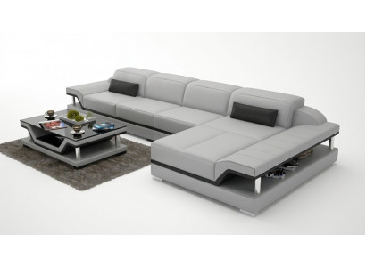 Design Eckcouch L-Form Couch Lieder Sofassen Wäiss Wunnlandschaft Couchen