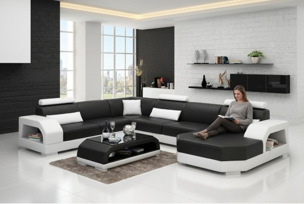 Couch Wunnlandschaft Eckgarnitur Eckcouch Polster Garnitur Canapéen Couchen