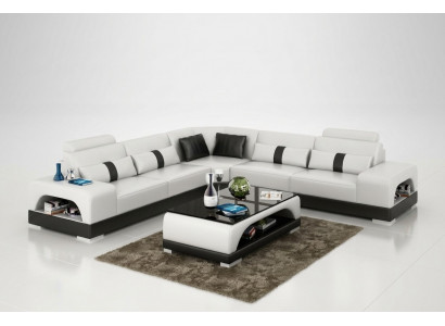 Couch Ecksofa Lieder Wunnlandschaft Garnitur Design Deko Modern Sofa L-Form