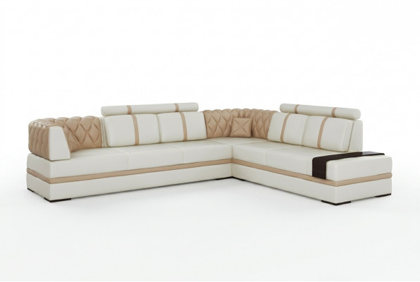 Eckcouch Sofa Couch Polster Wunnlandschaft Lieder Deko Ecksofa Garnitur