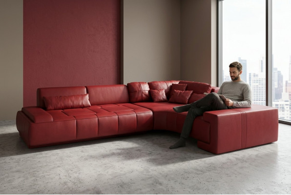 Lieder Modern Canapé Wunnlandschaft Liederdivan Dekor Sofagarnitur Canapé L-Form