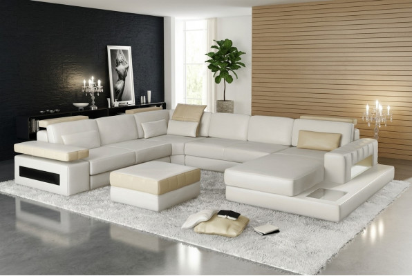 Eckcanapé Polster Garnitur Canapéen Couchen nei Canapé Couch Wunnlandschaft