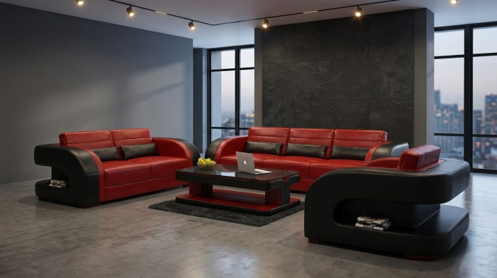 Sofasët 3+2+1 Set Modern Design Sofa Polster Couchen Couch