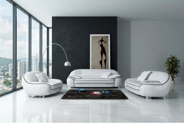 Sofagarnitur 3+1+1 Sëtz Sofa Sëtz Couch Polster Garnitur Modern Couchen