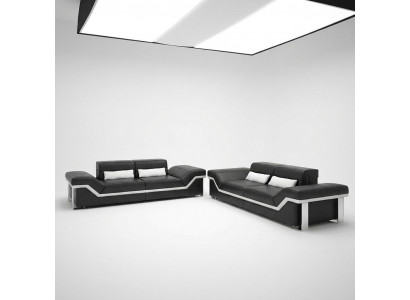 Sofagarnitur 3+3 Sëtzer Set Design Canapé Polster Couchen Canapé Modern