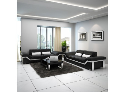 Sofagarnitur 3+3 Sëtzer Set Design Canapé Polster Couchen Canapé Modern