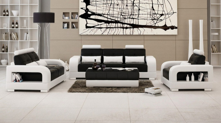 Canapé-Set 3+2 Sëtz-Set Design Canapé Polster Couchen Sofa Modern