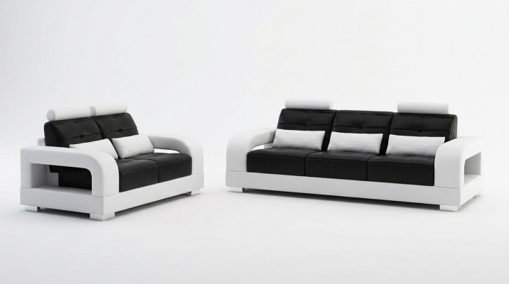 Canapé-Set 3+2 Sëtz-Set Design Canapé Polster Couchen Sofa Modern