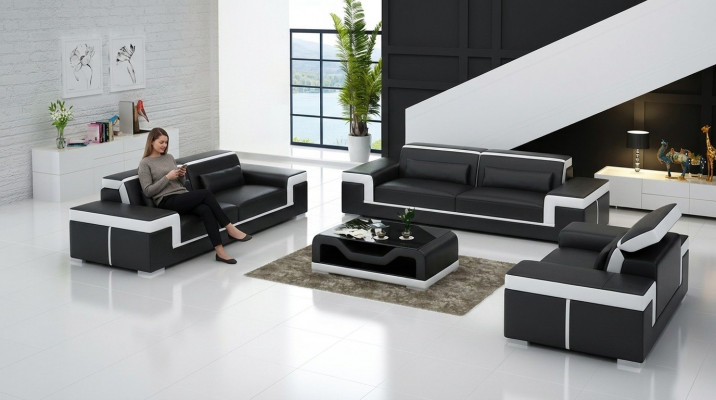 Luxuriéis Sofa-Set Wunnzëmmer 3+2 Set Garnitur Lieder Polster Couchen