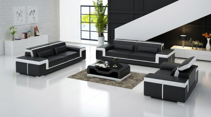 Luxuriéis Sofa-Set Wunnzëmmer 3+2 Set Garnitur Lieder Polster Couchen