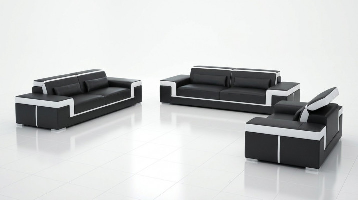 Luxuriéis Sofa-Set Wunnzëmmer 3+2 Set Garnitur Lieder Polster Couchen