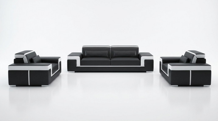 Sofa 3+1+1 Sofagarnitur Sëtz Set Design Polster Couchen Canapé Modern