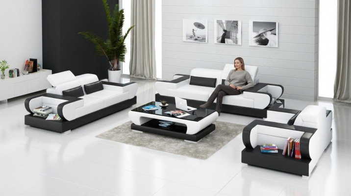 Luxuriéis Sofasatz Wunnzëmmer Satz Lieder polster Couchen Sofa