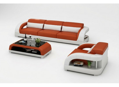Sofa Sofagarnitur 3+2 Sëtzer Set Design Polstersofas Canapé Modern