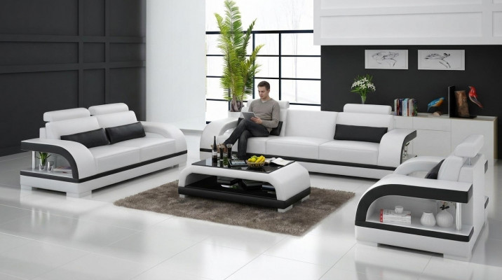 Luxuriéis Sofa-Set Lieder Fauschter Couchen Sofa Wunnzëmmer 3+2 Set