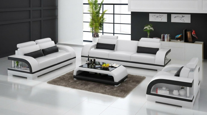 Luxuriéis Sofa-Set Lieder Fauschter Couchen Sofa Wunnzëmmer 3+2 Set
