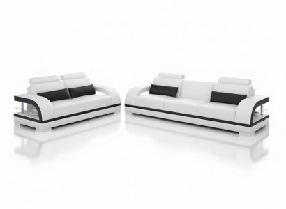 Luxuriéis Sofa-Set Lieder Fauschter Couchen Sofa Wunnzëmmer 3+2 Set