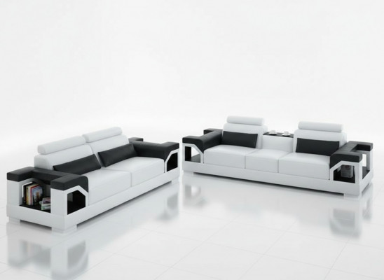 Liederpolster Canapéen Sofa Luxus Sofa Set Wunnzëmmer 3+2 Set