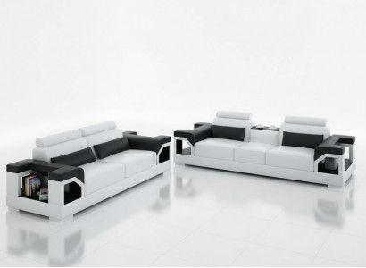 Liederpolster Canapéen Sofa Luxus Sofa Set Wunnzëmmer 3+2 Set