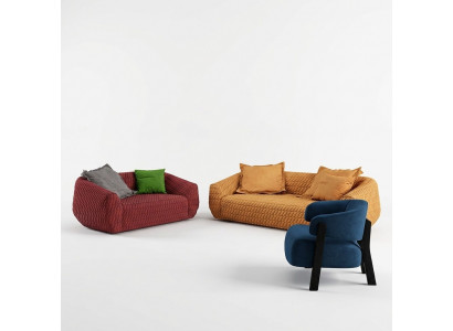 Sofa Sofagarnitur 3+2+1 Sëtzer Set Design Polster Couchen Canapé Modern