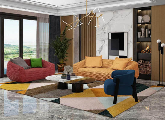 Luxuriéis Sofasett Textil Polster Canapéen Sofa Wunnzëmmer 3+2 Set