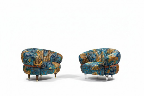 Design Fauteuil Canapé Sofa Relax Stoff Lounge Luxus Fernseh Club Polster