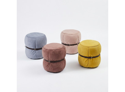 Design Hocker Sëtzpouf Wunnzëmmer Designer Ronde Modern Fousshocker