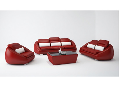 Luxus Sofa Garnitur 3+1+1 Sëtz Wohnzimmer Designer Miwwelen Sofa Couch